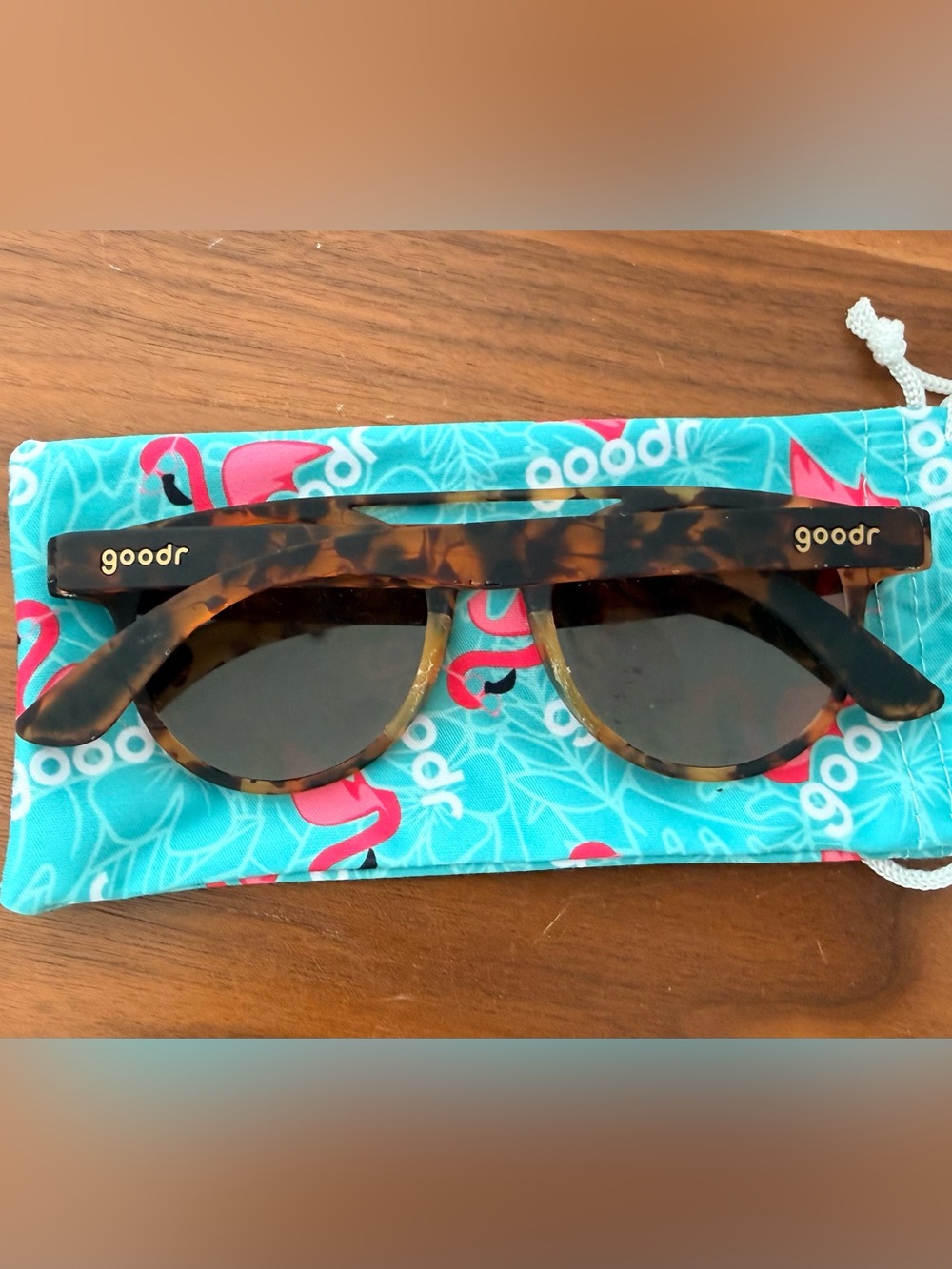 Goodr Tortoiseshell Sunglasses - Brown Lens - Picture 2 of 2